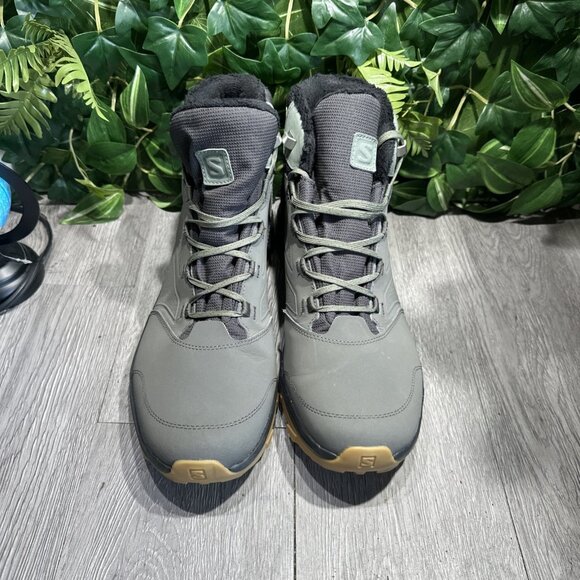 Men`s Salomon Yalta TS CSWP Boots 409245 Phantom/Beluga/Castor Gray Sz 13 main image 4